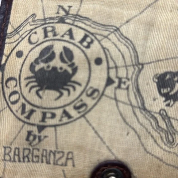 Barganza vintage Leather Crossbody Bag BRN7191C - Picture 6 of 11